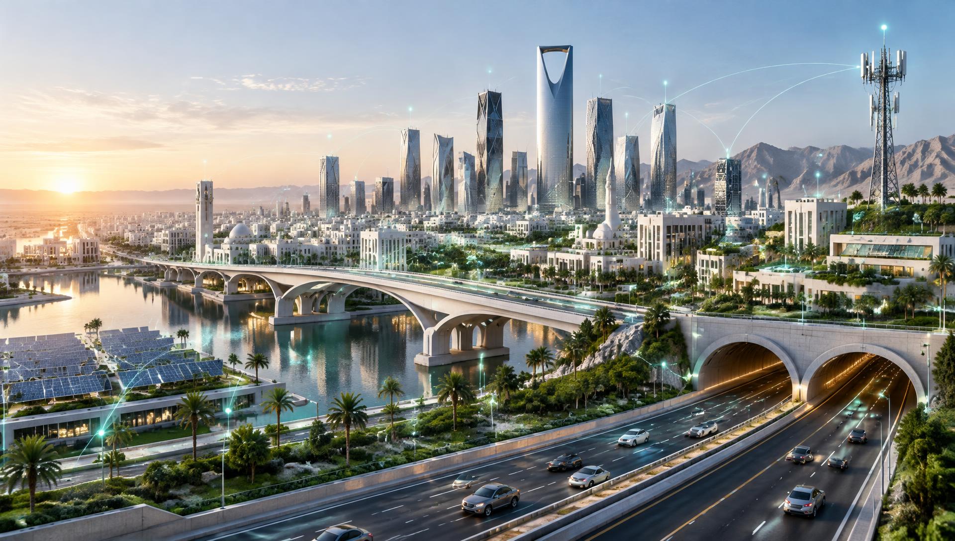 Connected smart infrastructure across a Saudi city